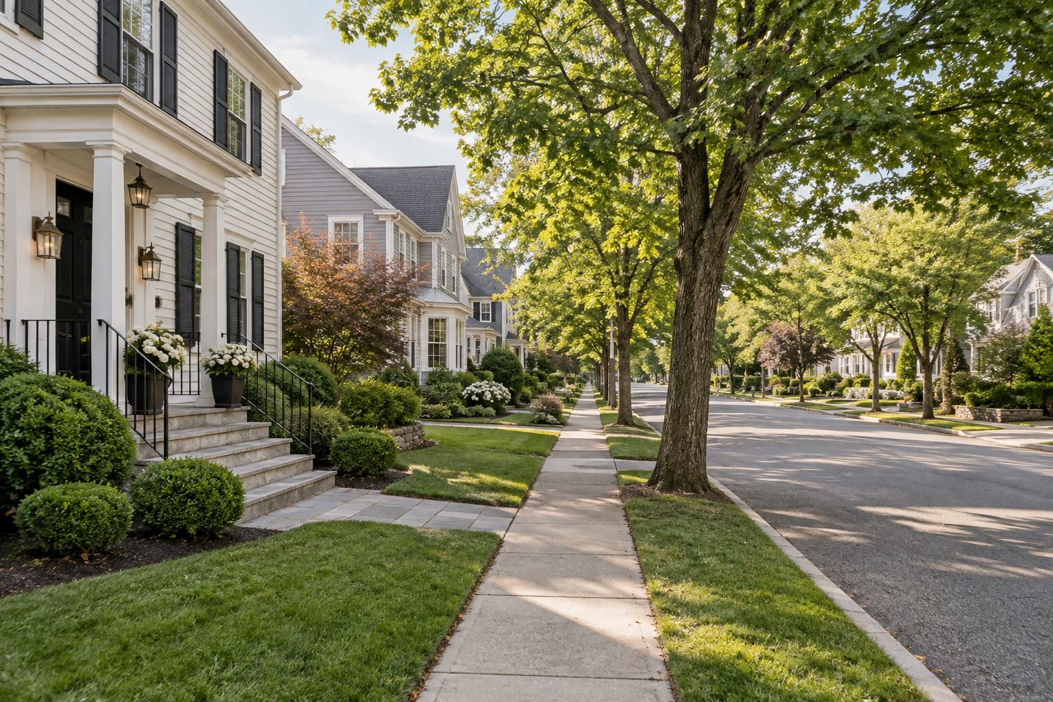 A Greater Boston area residential street, illustrative